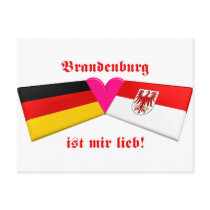 I Love Brandenburg ist mir lieb postcards by Vexillophile I Love Brandenburg ist mir lieb postcards