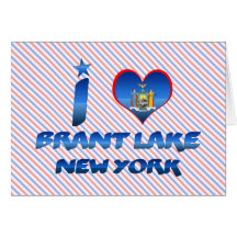 I love Brant Lake, New York Greeting Card
