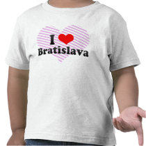 I Love Bratislava, Slovakia Tshirts