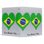 I Love Brazil 3 Ring Binder