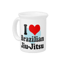 I love Brazilian Jiu-Jitsu Drink Pitcher