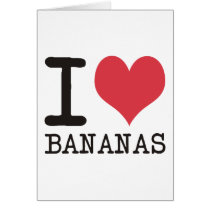 I LOVE Bread - Bacon - Bananas Products! Cards