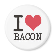 I LOVE Bread - Bacon - Bananas Products! Magnets