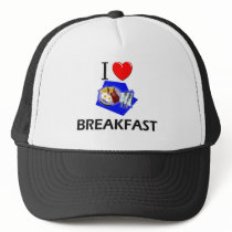 I Love Breakfast hats by foodshirts I Love Breakfast hats