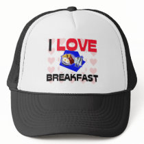 I Love Breakfast hats by foodshirts I Love Breakfast hats