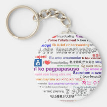 I love Breastfeeding Multi Language Key Chain