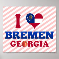 I Love Bremen, Georgia Posters