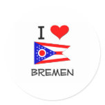 I Love Bremen Ohio stickers