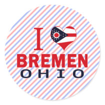I love Bremen, Ohio Sticker