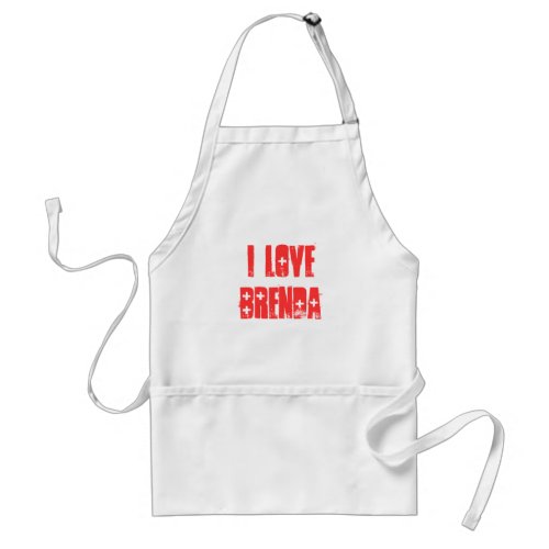 I Love Brenda Apron apron