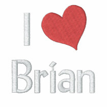 I Love Brian Embroidered Shirt embroidered shirts