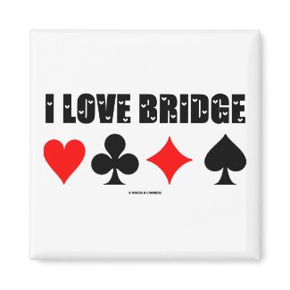 I Love Bridge (Bridge Game) magnet