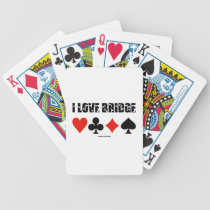 I Love Bridge (Four Card Suits) Bicycle Card Decks