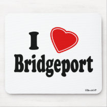 I Love Bridgeport Mouse Pads