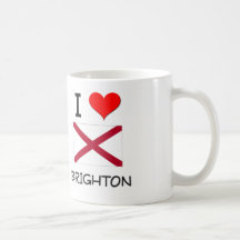 I Love BRIGHTON Alabama Mugs