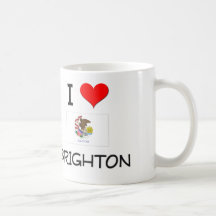 I Love BRIGHTON Illinois Coffee Mug