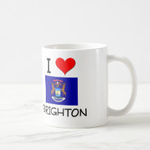 I Love Brighton Michigan Coffee Mug