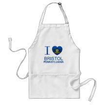 I Love Bristol, PA Aprons