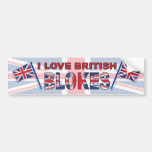 I love British Blokes Bumper Sticker