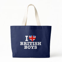 I Love British Boys Canvas Bag