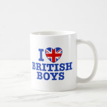 I Love British Boys Mug