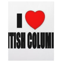 I Love British Columbia letterhead by bartstshirts I Love British Columbia letterhead