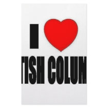 I Love British Columbia stationery
