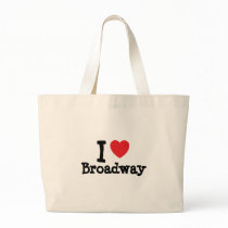 I love Broadway heart custom personalized Bag