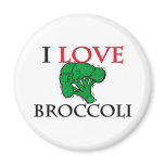 I Love Broccoli Refrigerator Magnets