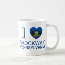I Love Brockway, PA Mug