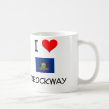 I Love Brockway Pennsylvania Mugs