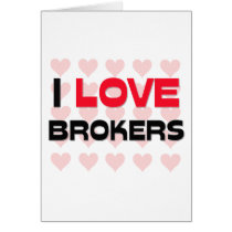 I LOVE BROKERS cards by professions I LOVE BROKERS cards