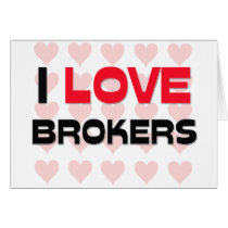 I LOVE BROKERS cards by professions I LOVE BROKERS cards