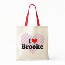I Love Brooke Canvas Bag