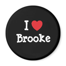 I love Brooke heart T-Shirt Magnets