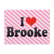 I Love Brooke Post Card