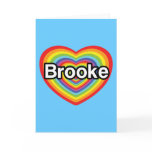 I love Brooke: rainbow heart cards