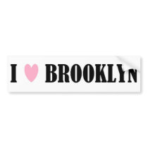 I Love Brooklyn Bumper Sticker