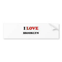 I Love Brooklyn Bumper Sticker