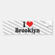 I Love Brooklyn Bumper Sticker