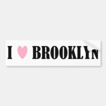I Love Brooklyn Bumper Sticker