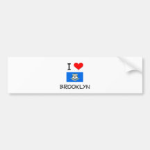 I Love Brooklyn Connecticut Bumper Sticker