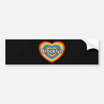 I love Brooklyn. I love you Brooklyn. Heart Bumper Stickers