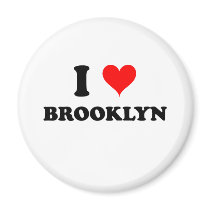 I Love Brooklyn Refrigerator Magnet