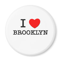 I Love Brooklyn Refrigerator Magnets