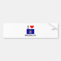 I Love Brooklyn Michigan Bumper Stickers