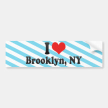 I Love Brooklyn, NY Bumper Sticker