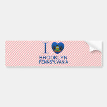I Love Brooklyn, PA Bumper Stickers