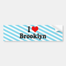 I Love Brooklyn, United States Bumper Sticker