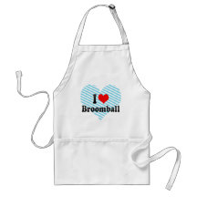 I love Broomball Aprons